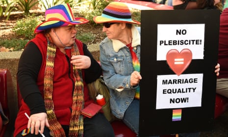 A marriage equality rally in Sydney last month
