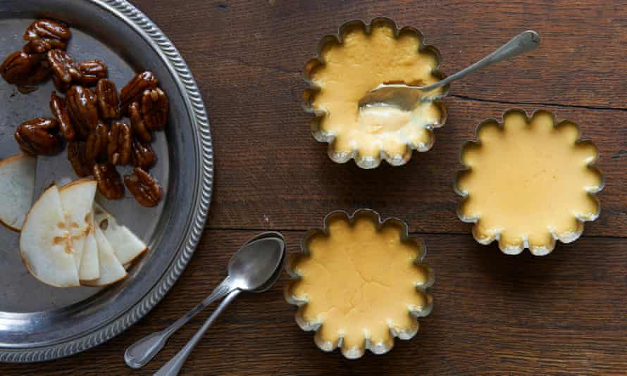 Angela Kim’s maple buttermilk pudding.