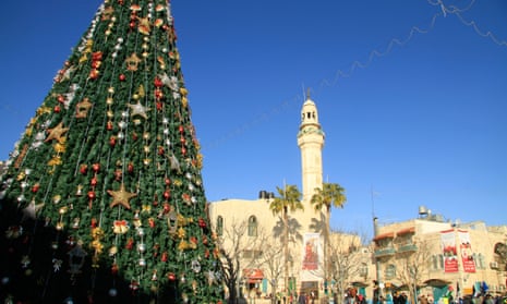 Christmas time in Bethlehem’s Manger Square. 