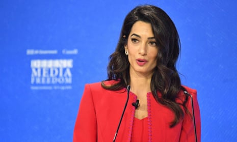 Amal Clooney criticises raid on ABC newsroom in Sydney – video