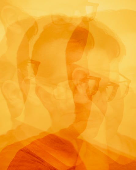 Blurred image of Kaplan on an amber background