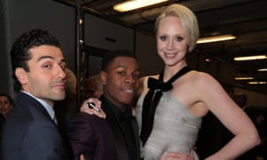 'Star Wars: The Force Awakens' film premiere, Los Angeles, America - 14 Dec 2015<br>Mandatory Credit: Photo by Action Press/REX/Shutterstock (5494011aa)
Oscar Isaacs, John Boyega and Gwendoline Christie
'Star Wars: The Force Awakens' film premiere, Los Angeles, America - 14 Dec 2015