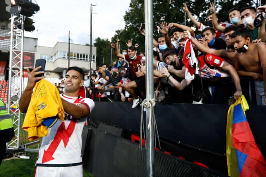 Falcao at his presentation.