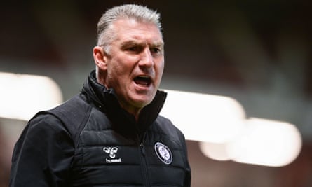 Nigel Pearson during Bristol City's win against Birmingham last month.