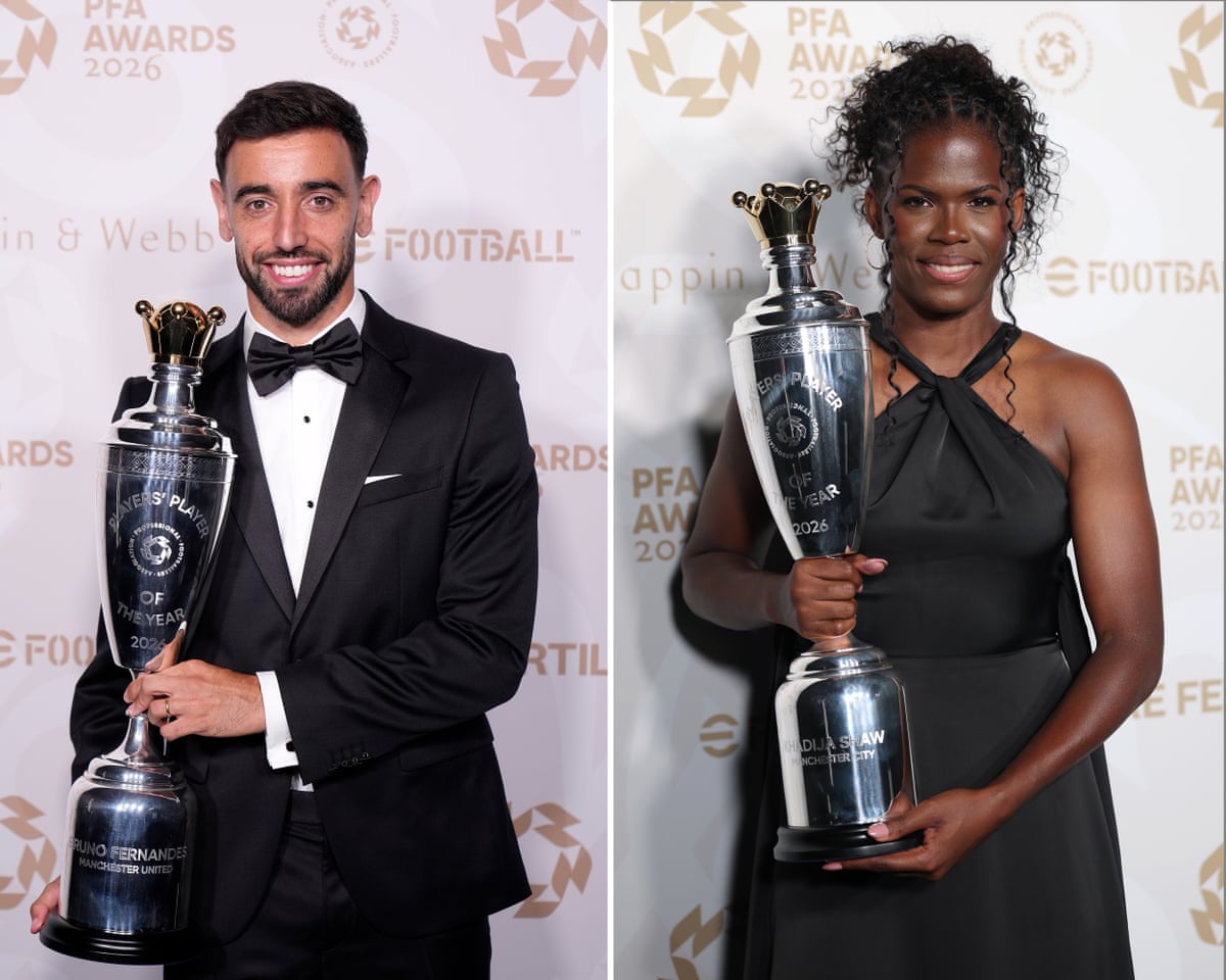 Fernandes and Shaw win top PFA honours (News Central TV)