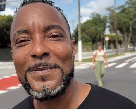 Magne Tony, a trade unionist from French Guiana, was outside the Cop30 conference centre in Belém, Brazil, handing out information about the issues faced by people in his country.