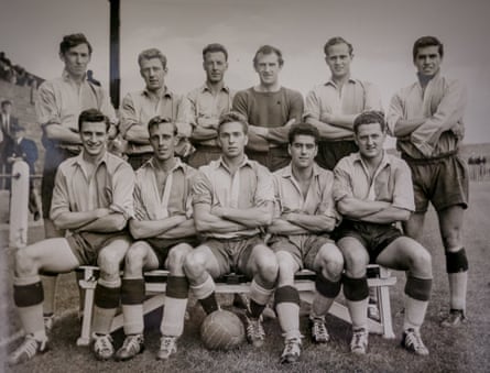 Brian Wakefield, fourth from left on the back row, lining up for Corinthian Casuals in the 1960s