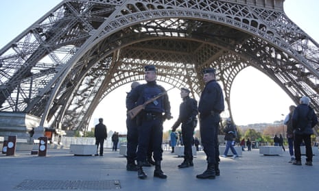 Police patrolling the Eiffel Tower. ‘EU countries need realise that we are failing to deal with radicalisation.’