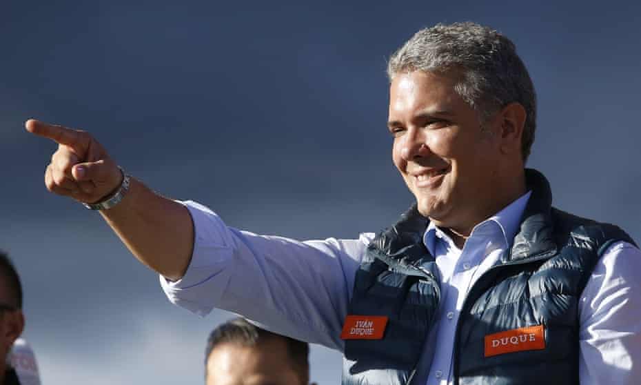 Iván Duque is a clear frontrunner to be Colombia’s next president.