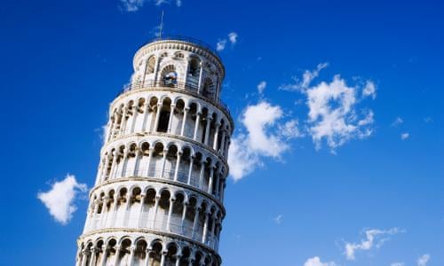 leaning tower of pisa straightens up