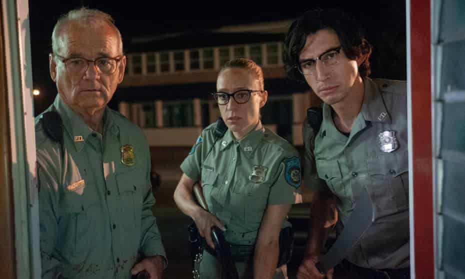 from left, Bill Murray, Chloë Sevigny and Adam Driver in Jim Jarmusch’s The Dead Don’t Die.