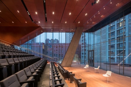 The auditorium is designed for performances and lectures.