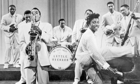 Charles Connor drumming in Little Richard’s band in the film Mister Rock and Roll (1957)