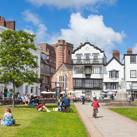 Cathedral Green Exeter Devon England