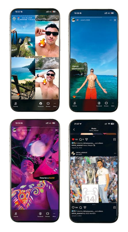Images from Ali's social media feeds