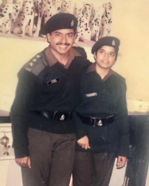Prakash and Mythily in the Indian Army Medical Corps in 1996
