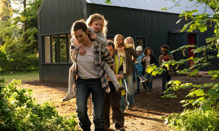 Clare Dunne, with Molly McCann, in Herself.