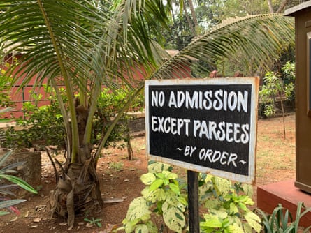 A sign outside a Parsi temple in Lonavala.