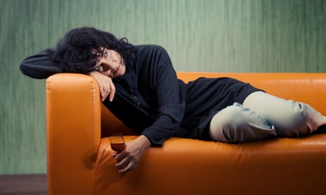 Woman slumped on a sofa
