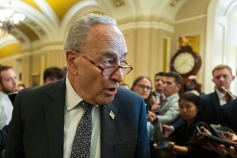 Senate minority leader Chuck Schumer said the public was on the Democrats side “in almost every amendment we do”.