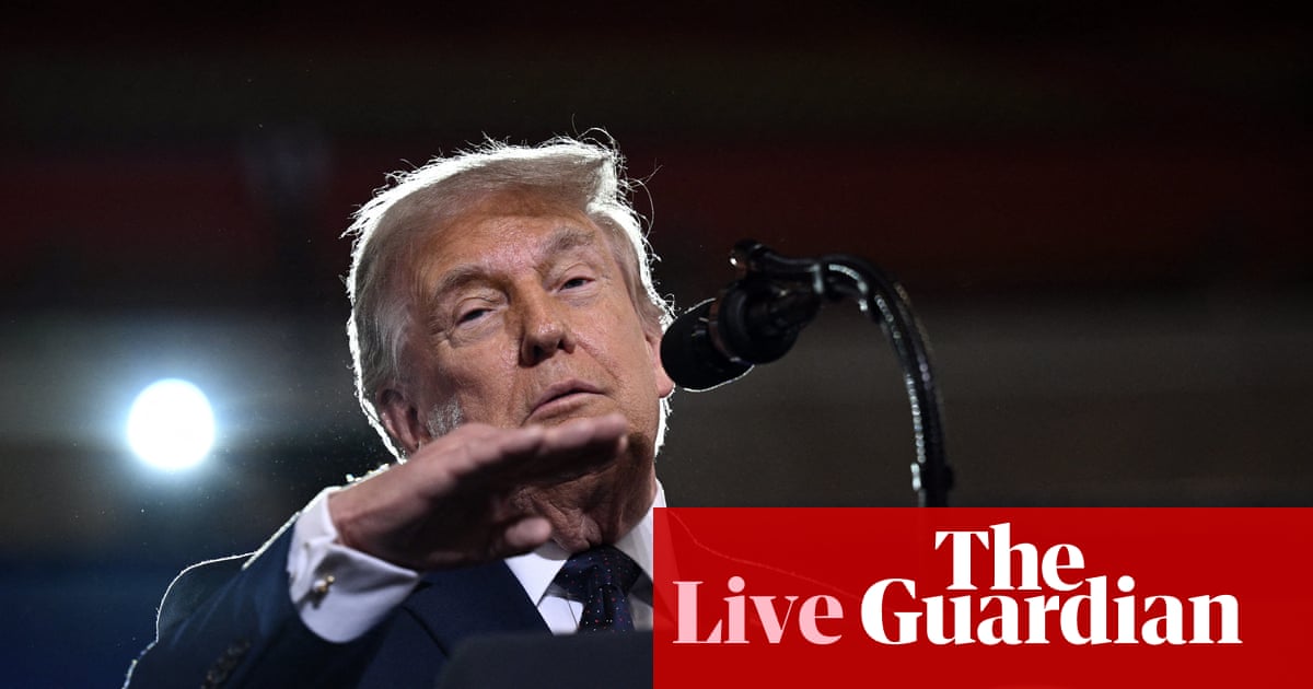 Sunrise Movement takes credit for disrupting Trump’s New York state rally – as it happened | Donald Trump Sunrise Movement takes credit for disrupting Trump’s New York state rally – as it happened | Donald Trump