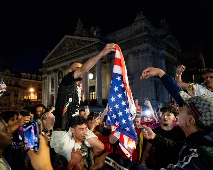 Belgium unites to enjoy national team’s World Cup success over USA and Trump