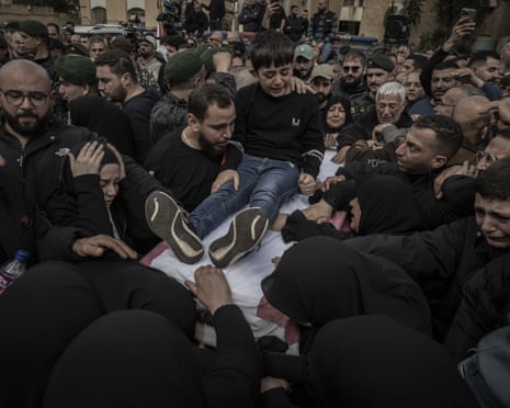 A funeral in Sidon, Lebanon.