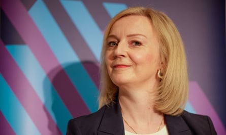 Liz Truss at the Institute for Government, London, 18 September 2023.