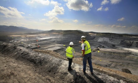 An open-cut coalmine in the Hunter Valley