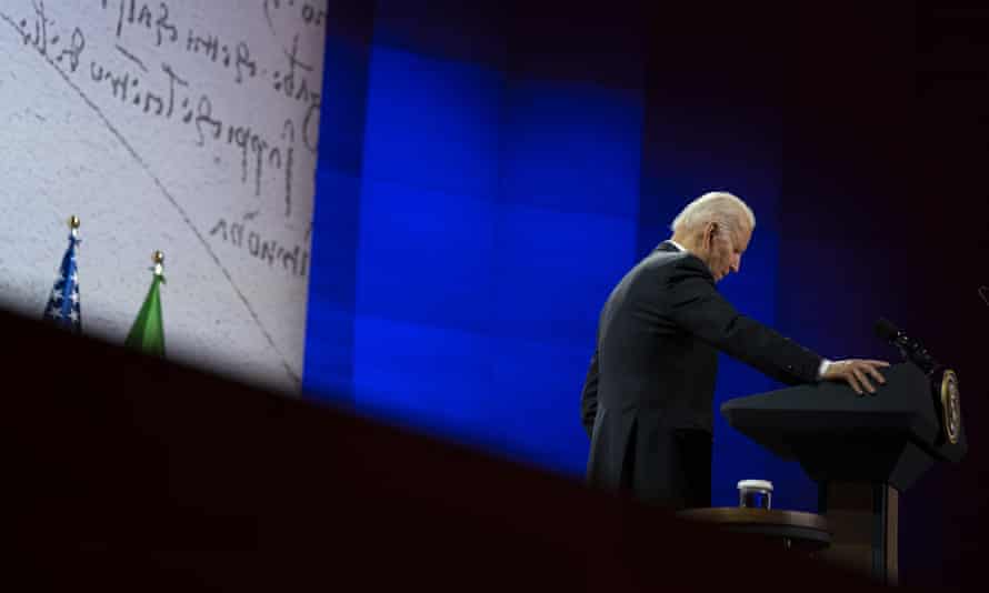 President Joe Biden speaks during a news conference at the conclusion of the G20 leaders summit