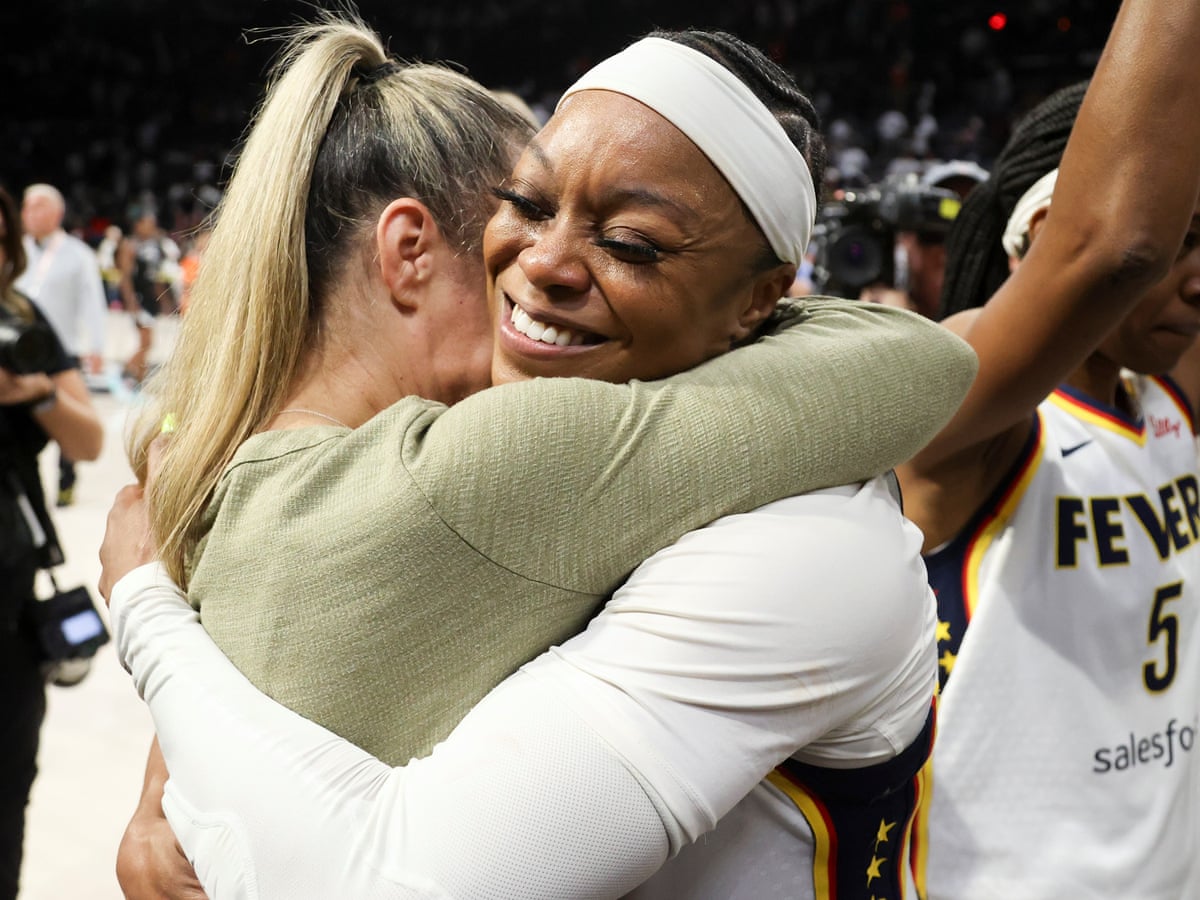 Kelsey Mitchell scores 34 as Fever shock Aces in WNBA semi-final series opener | WNBA | The Guardian