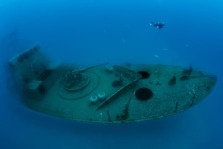 An undersea wreck