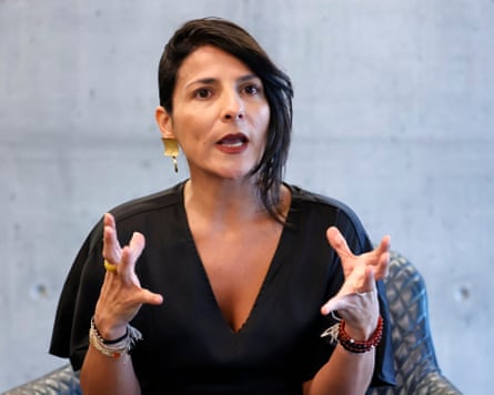 Irene Vélez gesturing with hands