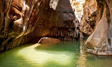 Freshwater pool in Wadi Hidan