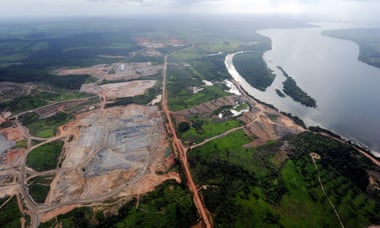 The Belo Monte dam on the Xingu River, Pará, Brazil