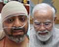 Smit Machchhar and Narendra Modi composite