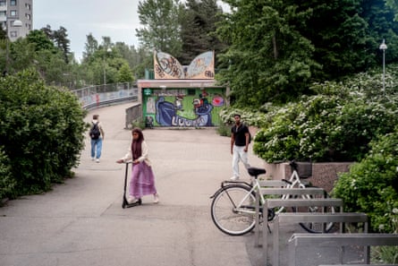 The above-ground entrance to a bunker in Helsinki.