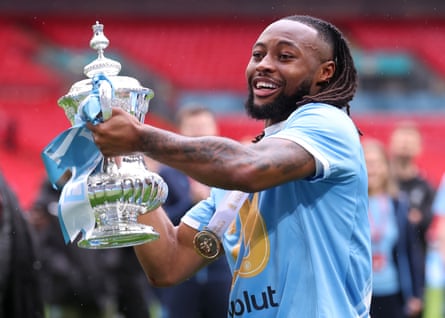 Antoine Semenyo with the FA Cup after the 2026 final