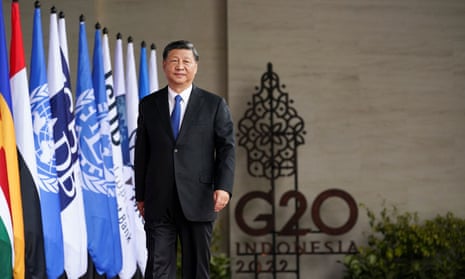 Xi Jinping arrives at the Indonesia G20 summit 2022