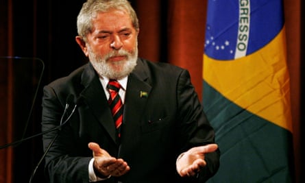Lula in 2009, speaking during an economic conference in New York.