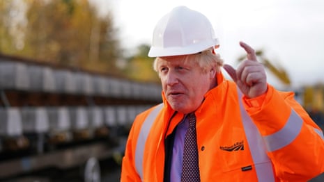 Boris Johnson denies 'betrayal' of northern England as HS2 plan scaled back – video