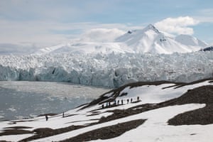 Other people can be scarier…’: some of the 28 writers and artists who joined the Arctic Circle residency on Svalbard last month.
