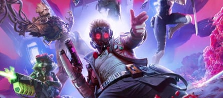 Guardians of the Galaxy video game artwork