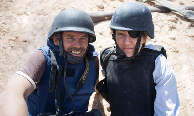 Paul Conroy with Marie Colvin