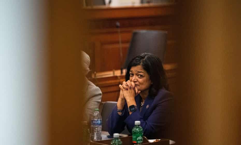Pramila Jayapal, chair of the Congressional Progressive Caucus, said: ‘We have made important and significant progress as Democrats in the first year of the Biden presidency. But our work is far from done.’