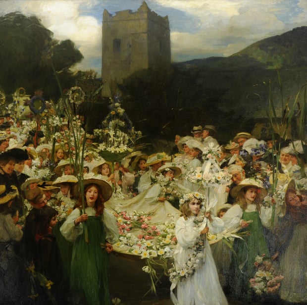 The Grasmere Rushbearing, 1905, Frank Bramley (1857–1915), National Trust, Lake District