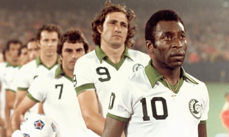Pele played three seasons with the Cosmos between 1975 and 1977.