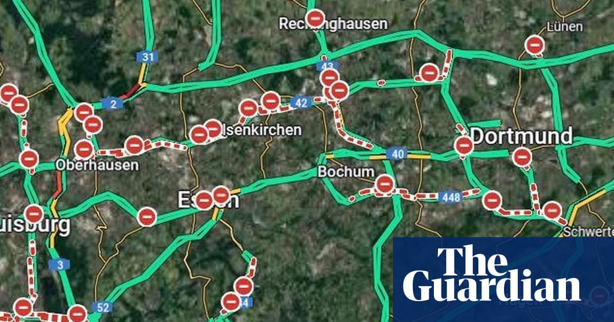 Chaos on German autobahns as Google Maps wrongly says they are closed
