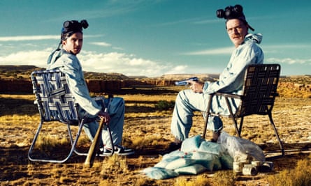 Aaron Paul and Bryan Cranston in Breaking Bad (2008). Photograph: Allstar/Sony Pictures Television.