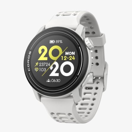 Coros Unisex Watches Pace 3 (Silicone Band) White